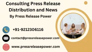 consulting press release distribution and news