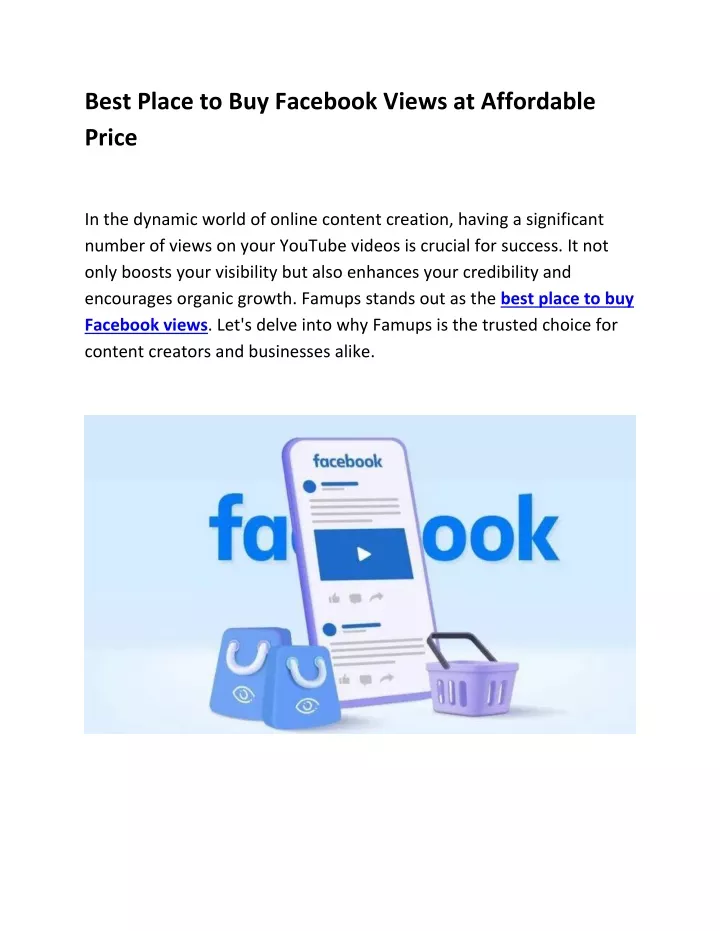 best place to buy facebook views at affordable