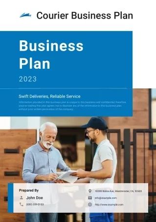 courier business plan