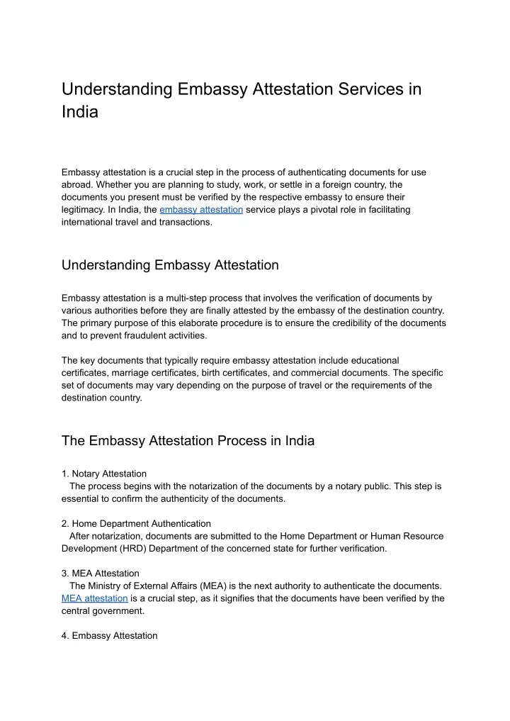 understanding embassy attestation services