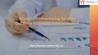 Business Restructuring Services Outshine Voluntary Administration