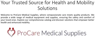 Your Trusted Source for Health and Mobility Solutions