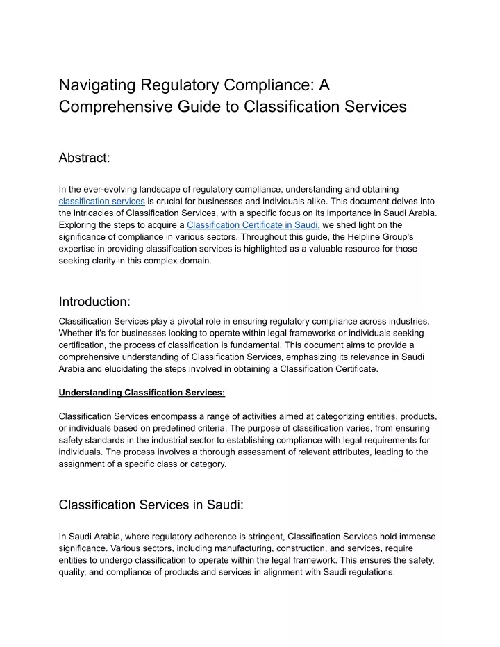 navigating regulatory compliance a comprehensive