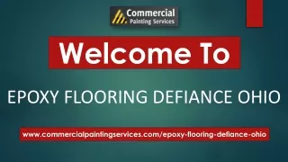 EPOXY FLOORING DEFIANCE OHIO