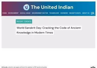 World Sanskrit Day 2023