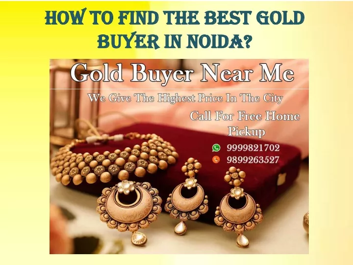 how to find the best gold buyer in noida