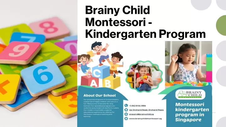 brainy child montessori kindergarten program