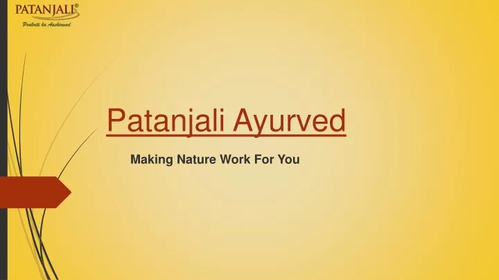 patanjali ayurved