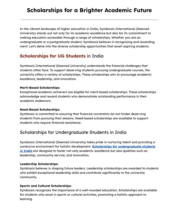 scholarships for a brighter academic future