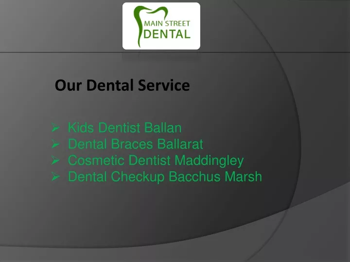 our dental service