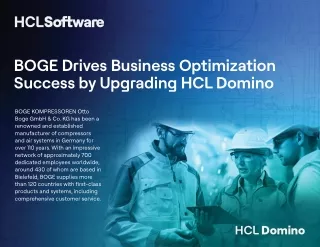 Enhancing Business with BOGE: Success through HCL Domino Upgrade