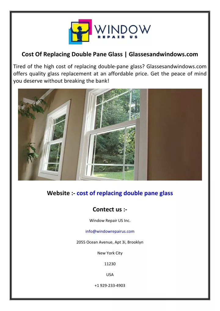 ppt-cost-of-replacing-double-pane-glass-glassesandwindows