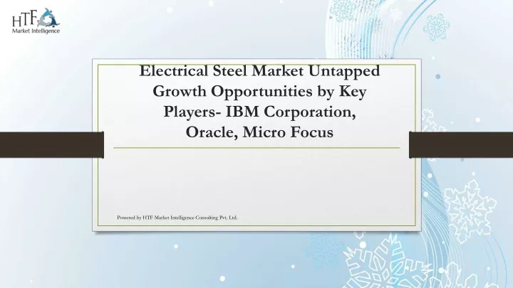 electrical steel market untapped growth