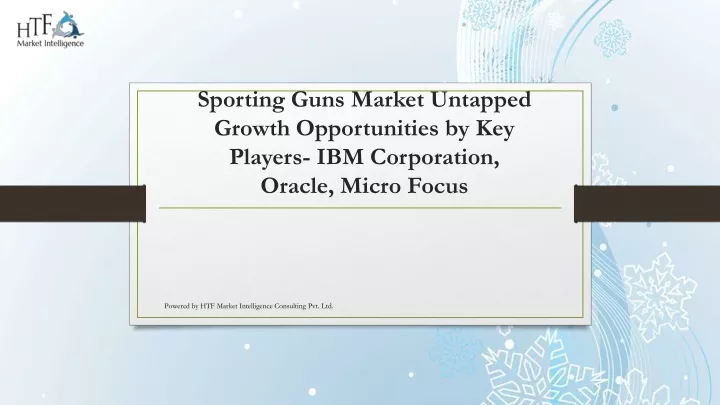 sporting guns market untapped growth