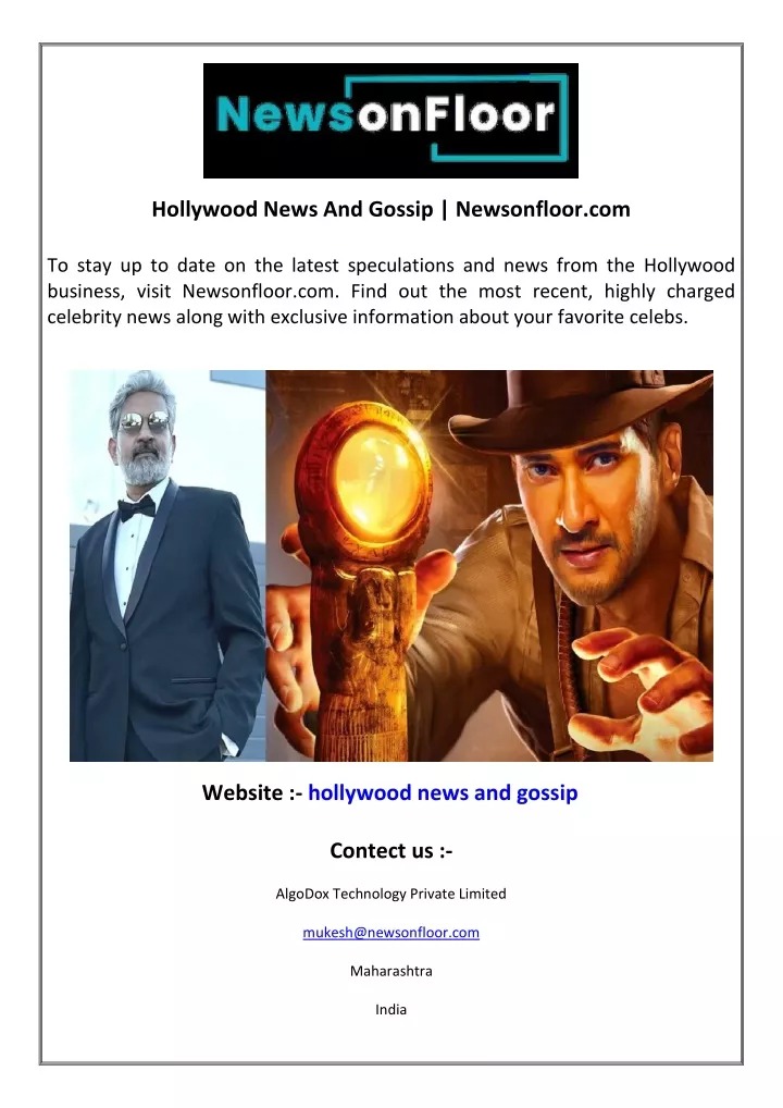 hollywood news and gossip newsonfloor com