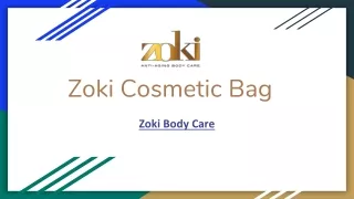 Zoki Cosmetic Bag - Zoki Body care