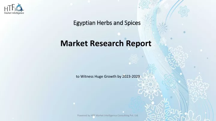 egyptian herbs and spices market research report