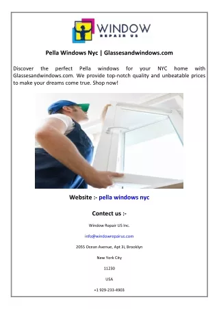 pella windows nyc glassesandwindows com