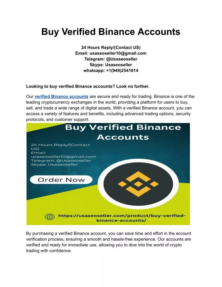 buy verified binance accounts