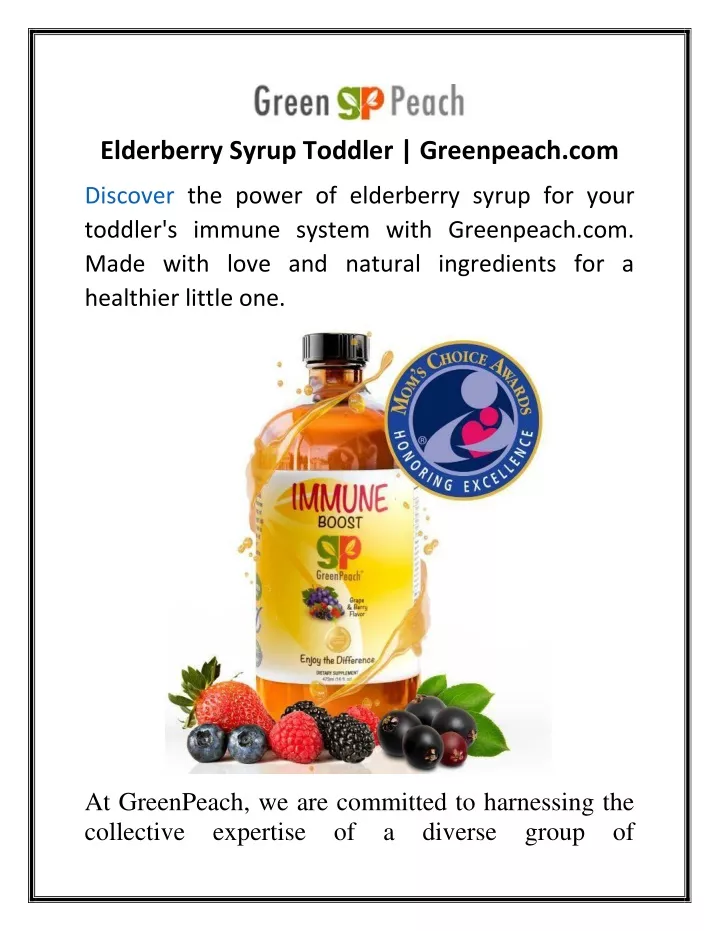 elderberry syrup toddler greenpeach com