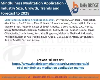 mindfulness meditation application industry size
