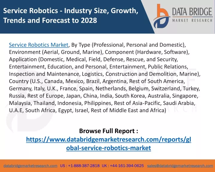 service robotics industry size growth trends