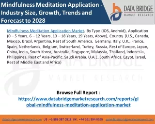 mindfulness meditation application industry size