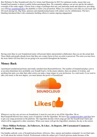 best websites to buy soundcloud likes for artists