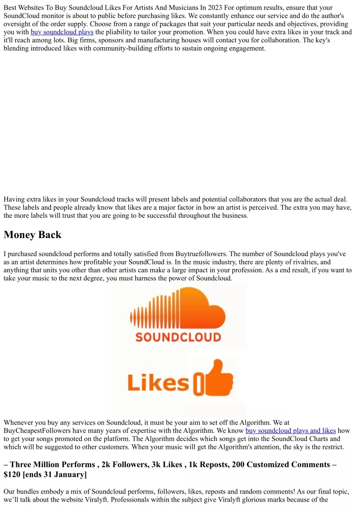 best websites to buy soundcloud likes for artists