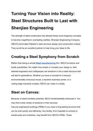 Turning Your Vision into Reality_ Steel Structures Built to Last with Shenjiao Engineering
