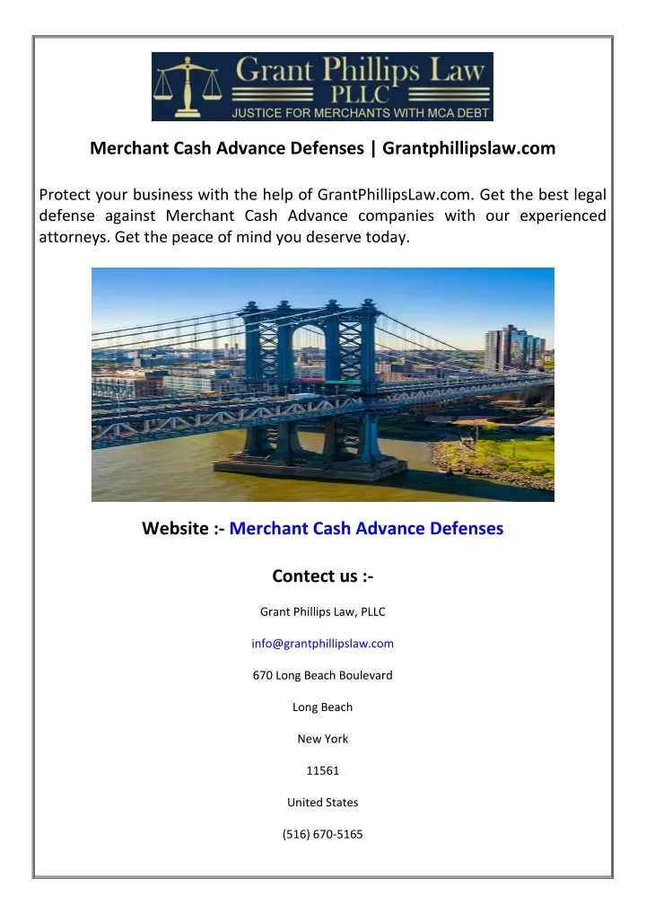 merchant cash advance defenses grantphillipslaw