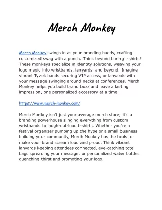 Merch Monkey