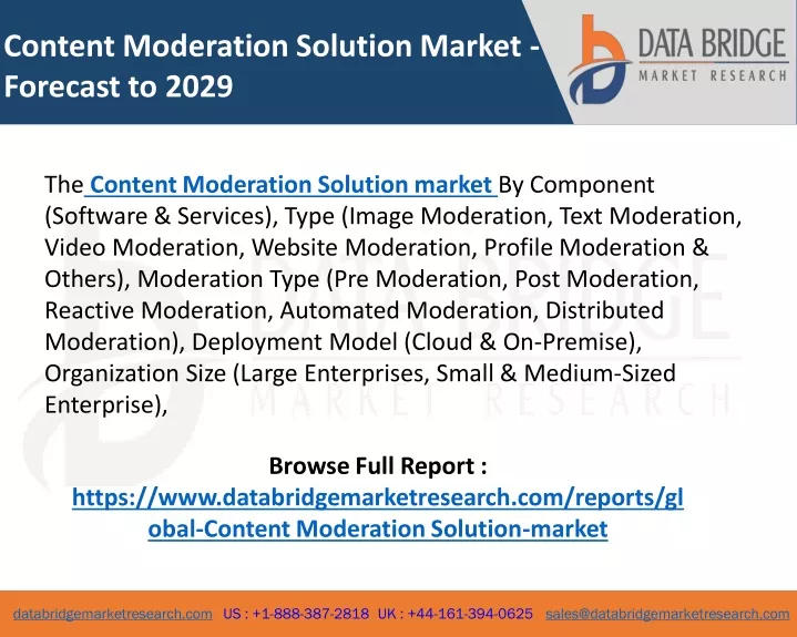 content moderation solution market forecast