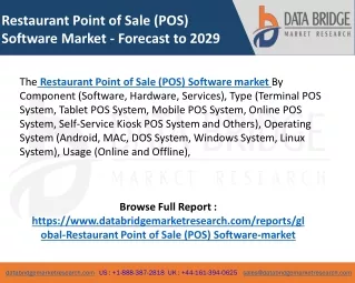 Restaurant Point of Sale (POS) Software Market