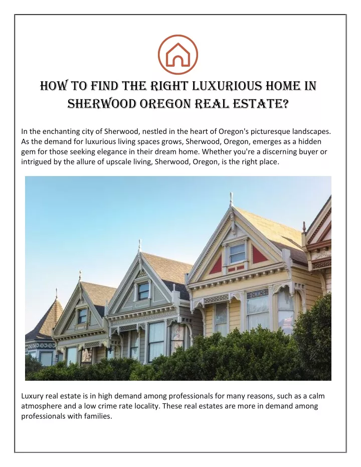 how to find the right luxurious home in sherwood