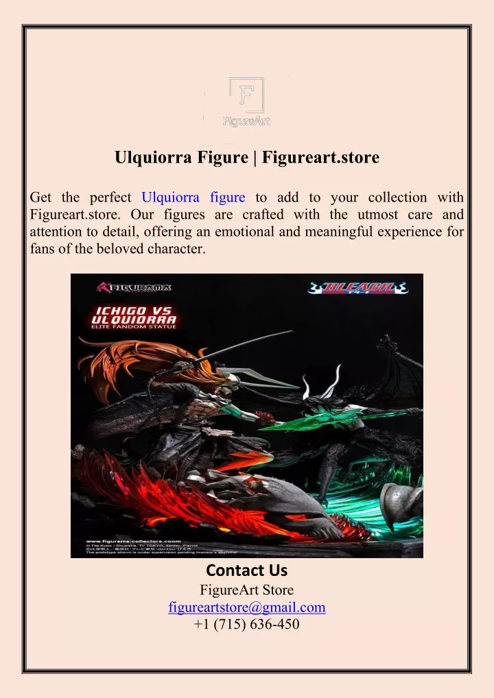 ulquiorra figure figureart store