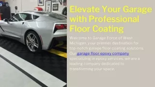 Elevate Your Garage with Professional Floor Coating