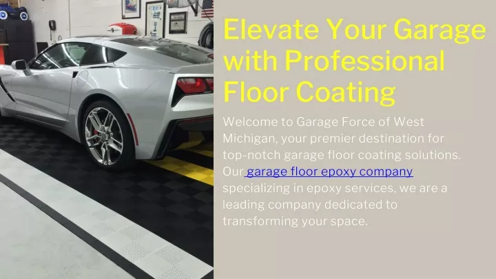elevate your garage with professional floor