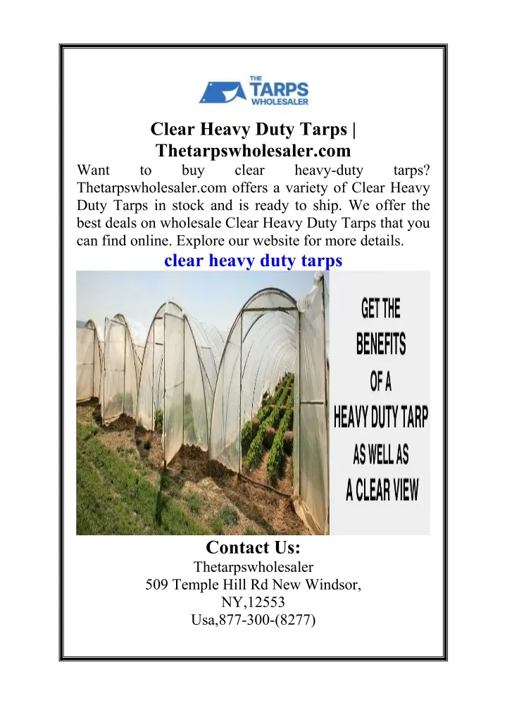 clear heavy duty tarps thetarpswholesaler