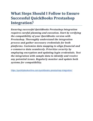 what steps should i follow to ensure successful
