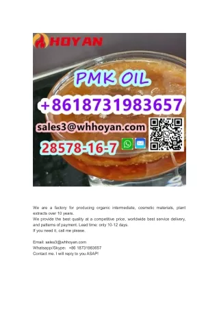 PMK OIL CAS 28578-16-7 pmk oil liquid 3,4-Methylenedioxyphenylpropan-2-one