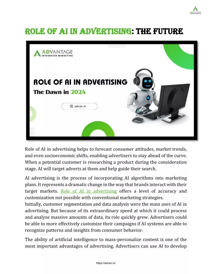 role of ai in advertising role