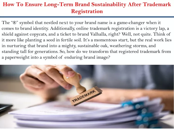 how to ensure long term brand sustainability