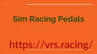 sim racing pedals