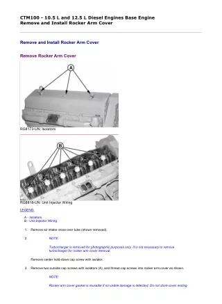 John Deere PowerTech 10.5L Diesel Base Engine Service Repair Technical Manual (CTM100)