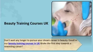 Beauty Training Courses UK