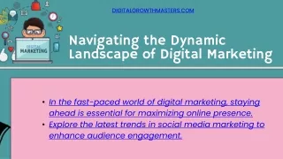 Navigating the Dynamic Landscape of Digital Marketing