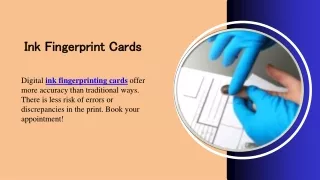 Ink Fingerprint Cards