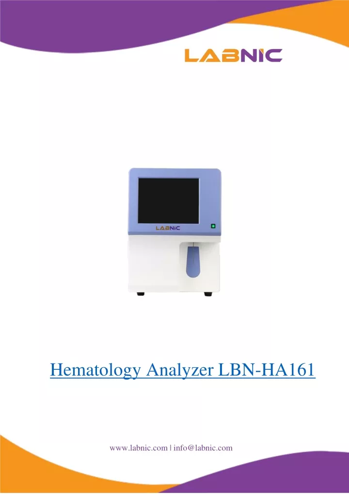 hematology analyzer lbn ha161