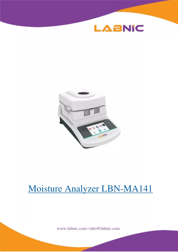 moisture analyzer lbn ma141